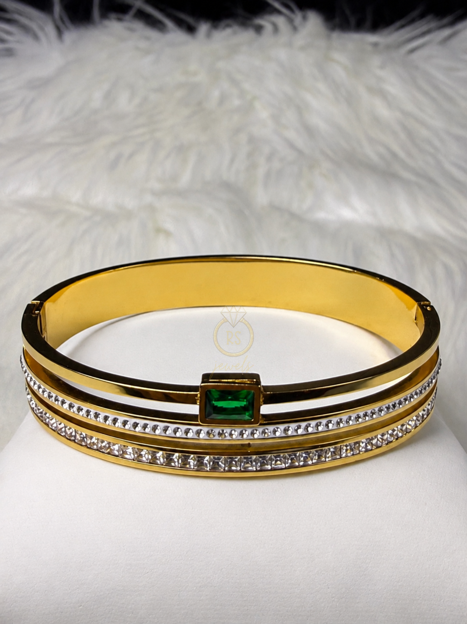 Emerald Stone Bangle
