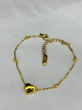 Gold Heart Bracelet