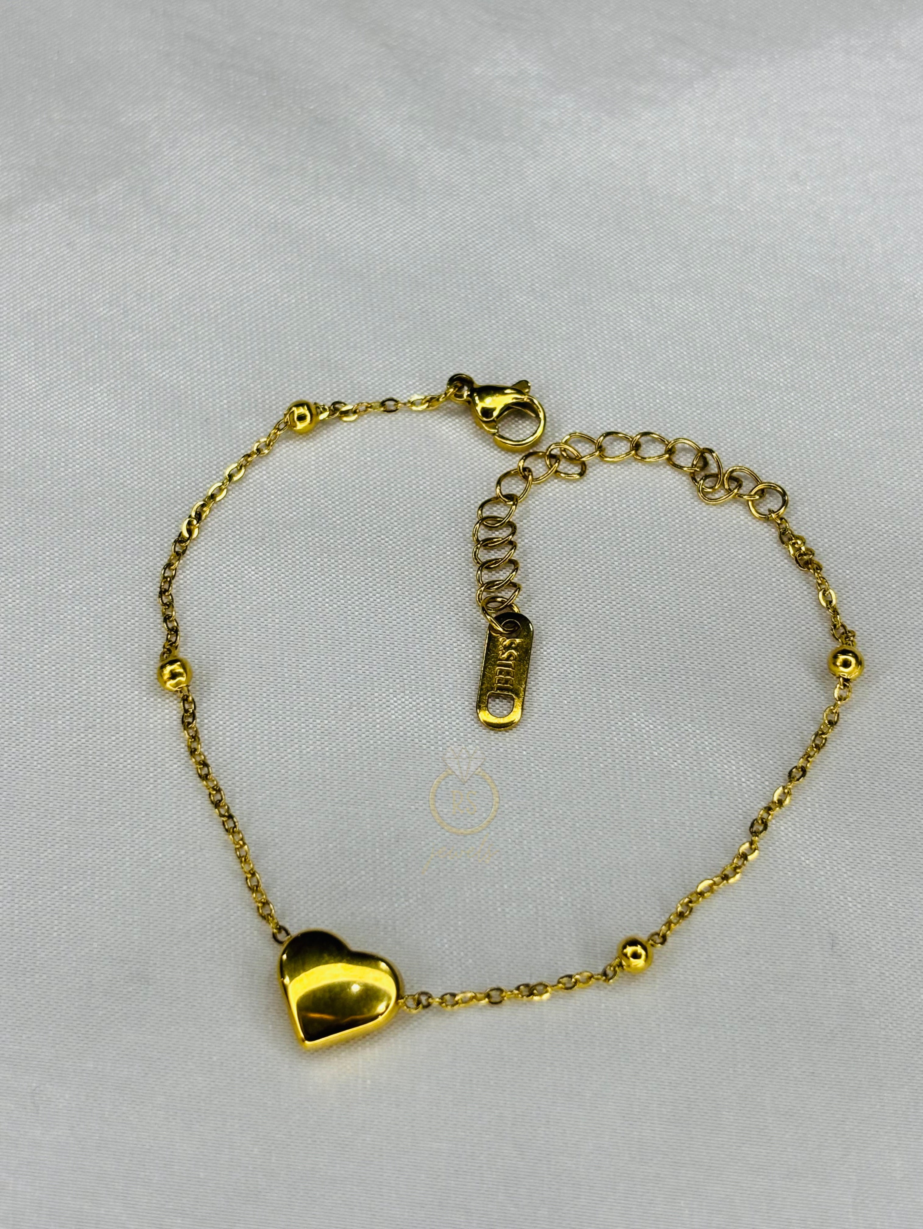Gold Heart Bracelet
