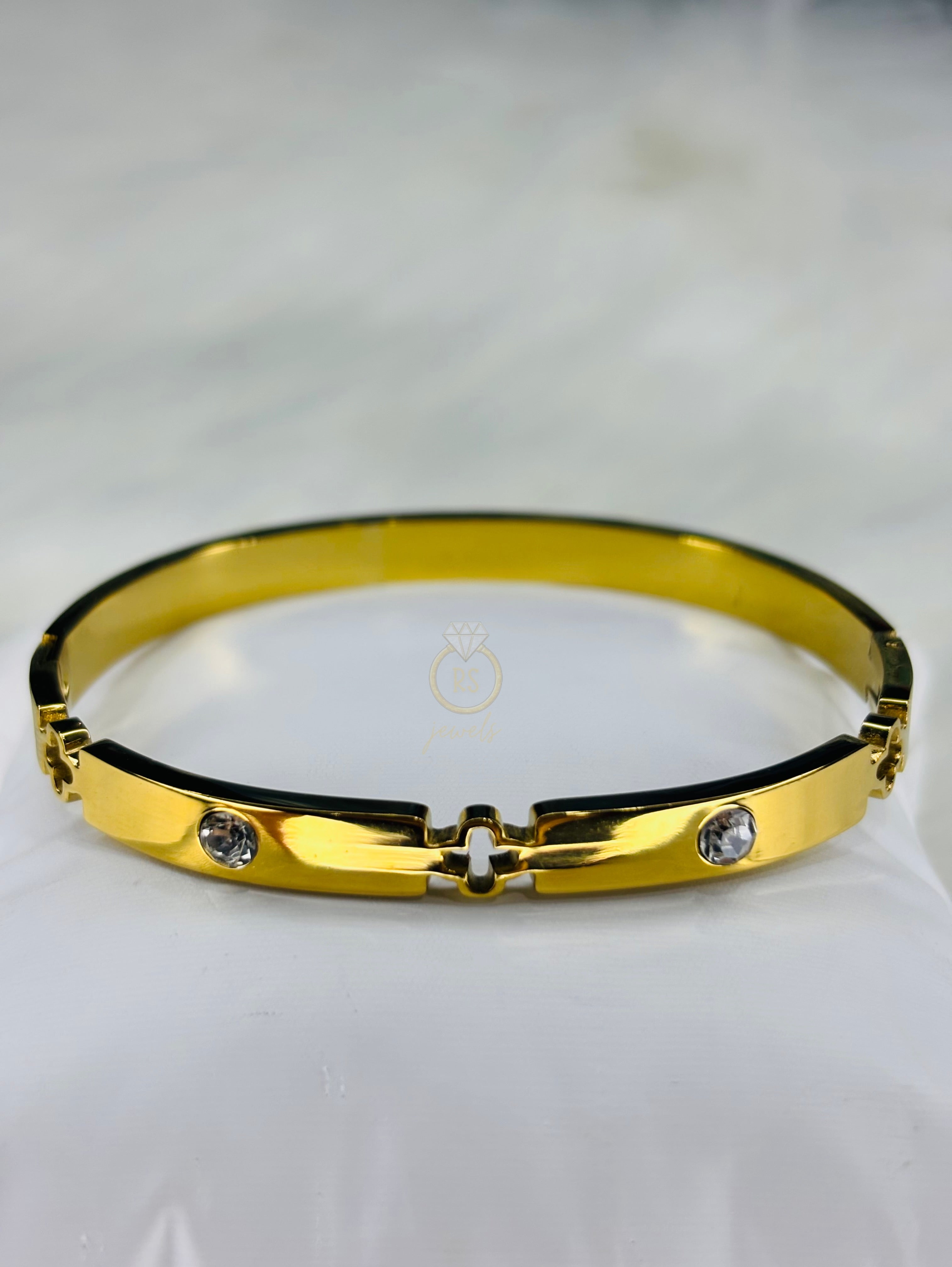 Clover Stone Bangle