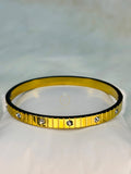 Segmented Gold Bangle